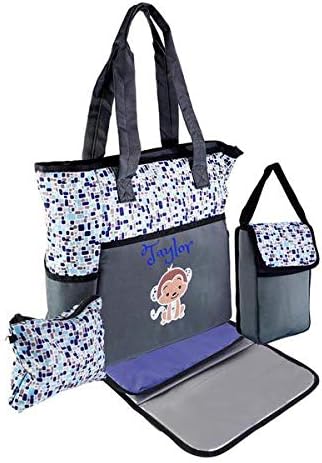 PERSONALIZED Large Diaper Knapsack/Tote Backpack/Messenger Shoulder Bag by DreamEmbroidery