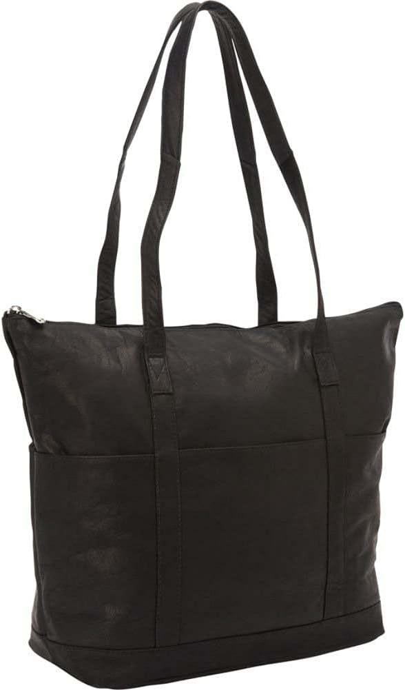 David King & Co. Large Multi Pocket Shopping Tote 583, Black, One Size by Unknown