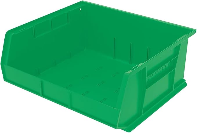 Akro-Mils 30250 AkroBins Plastic Storage Bins, 15"x16"x7", Green, 6-Pack | Space-Saving Stackable Bins for Garage, Pantry, Craft Organization - Image 12