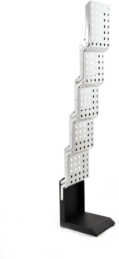 Foldable Magazine Rack Heavy Duty Catalog Literature Brochure Rack Brochure Display Stand Aluminum Portable 5 Pockets for Trade Show Exhibitions Office Retail Store - Image 7