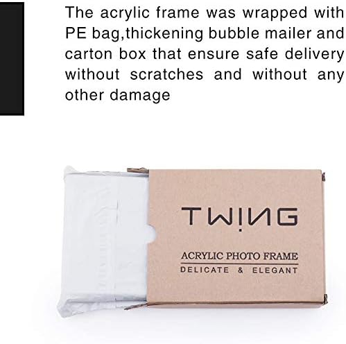 3.5x5 Acrylic Frame 1 Pack,20MM Thicker Frameless Clear Picture Frame | Freestanding Double Sided Magnetic Picture Frame,Acrylic Picture Frames for Desktop Display with Microfiber Cloth,Gift Ideal - Image 4