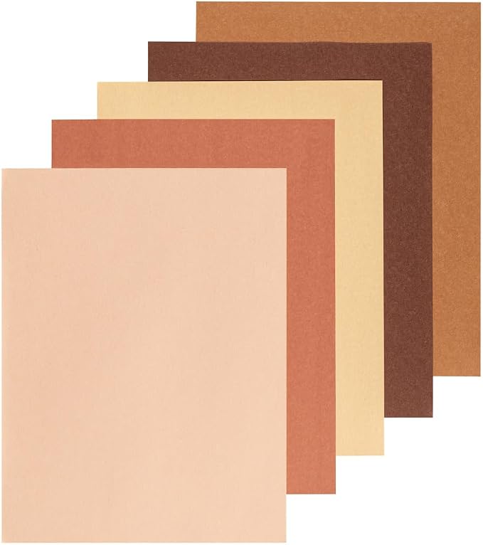 Prang Construction Paper, Shades of Me, 9" x 12", 50/Pack, 50 Packs | Formerly SunWorks, Multicultural Craft Paper, Medium Weight, 5 Assorted Skin Tone Colors, 2500 Sheets Total, P9509 - Image 4