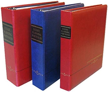 Blue 1" Estate Planning Portfolio, Binder, 18 Position tabs and fillable Personal Data Sheets by CorpKit+Legal+Supplies