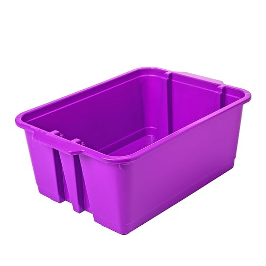 Really Good Stuff Classroom Stacking Bins, Set of 6 | 14" L x 10" W x 5.75" H - Image 5