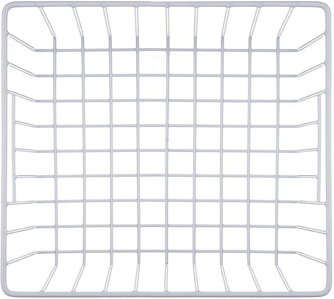 Freezer Basket Organizer, Refrigerator Metal Wire Storage Divider, Household Container Bins with Handles for Kitchen, Pantry, Cabinet, Closets - Pearl White (6, 11in x 10in x 5.5in) - Image 9