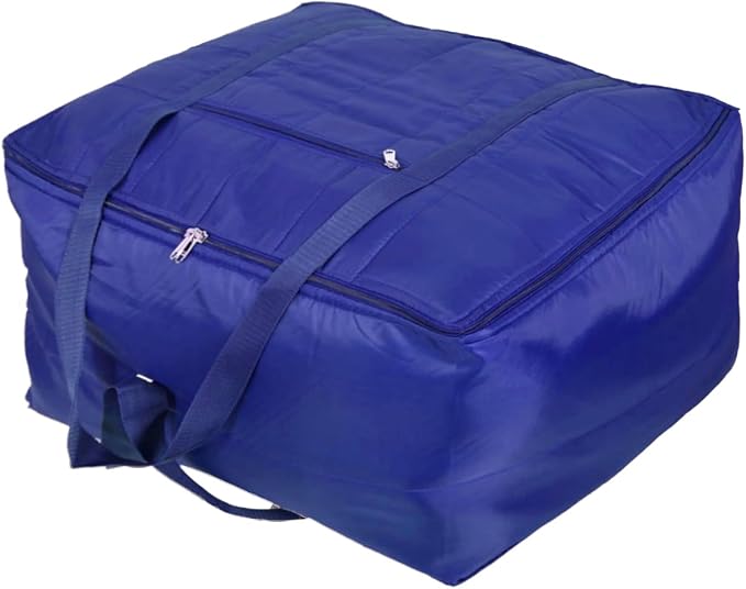 AI ANKIT INTERNATIONAL® Multi-Purpose Storage Bag Light Weighted|Moisture Proof Parachute Jumbo Storage Bag for Clothes & Bedding Storage(BLUE, 73x54x30 Cm) - Image 2
