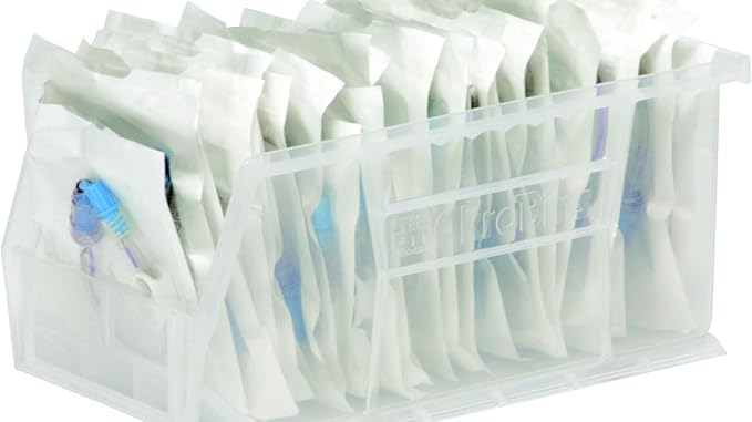 Akro-Mils 30230 AkroBins Plastic Storage Bins, 11"x5"x5", Clear, 12-Pack | Space-Saving Stackable Bins for Garage, Pantry, Craft Organization - Image 11