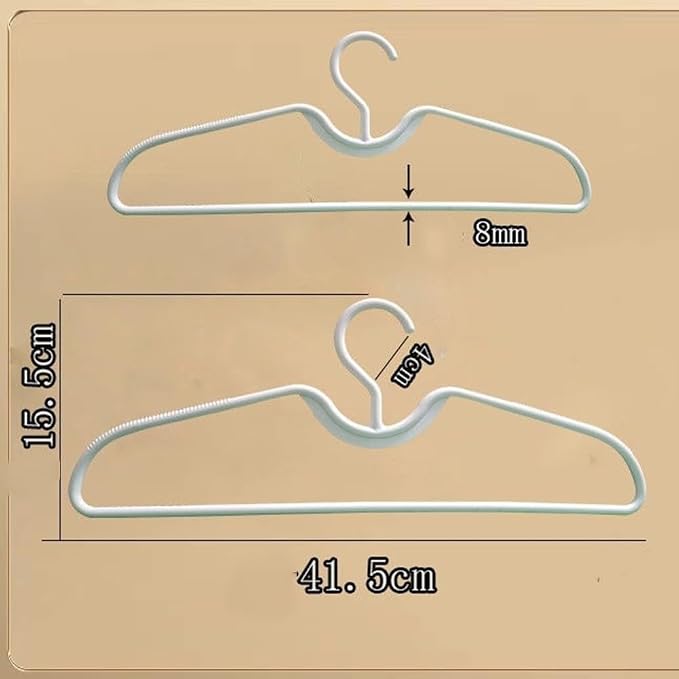 Plastic Clothes Hangers Space Saving Short Neck Hanger, Anti-Slip for Heavy-Duty Slim Closet Thin Hangers, Coat Hanger for College Dorms, Homes & More, Enhances Closet Space(5Pack) - Image 8