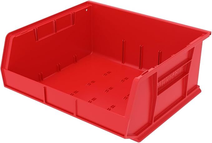Akro-Mils 30250 AkroBins Plastic Storage Bins, 15"x16"x7", Red, 6-Pack | Space-Saving Stackable Bins for Garage, Pantry, Craft Organization - Image 13