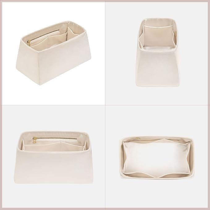 ZTUJO Silky Purse Organizer For Birkin, Luxury Purse Organizer Insert (Craie, BK25) - Image 7