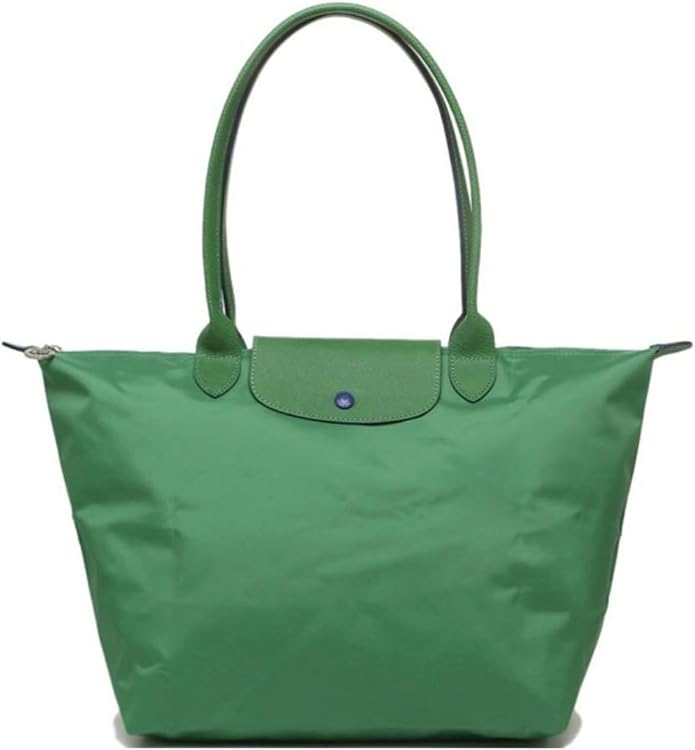Women's Nylon Tote Bag, Large Capacity Waterproof Shoulder Bags, Spacious Handbag with Metal Zipper & Compartments by Unknown