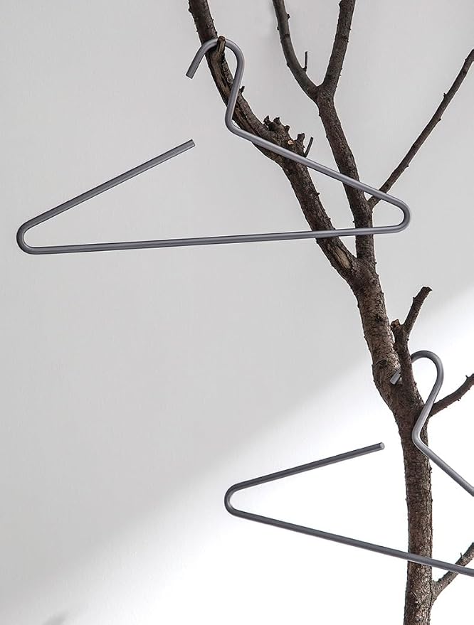 Premium Matte Titanium Gray Aluminum Coat Hangers 100 Piece Set, 16.5” Extra Smooth & Durable Metal Shirt Dress Hanger,Aluminum Alloy Hanger,Clothing Support,Clothing Hang - Image 8