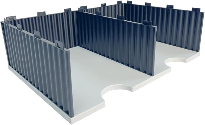 Ultimate Office TierDrop Riser Storage Base, Lifts Sorter 5 inches, 2 Slots | Unobstructed access to lower compartments; stores frequently used supplies underneath; fits top or bottom of TierDrop Sorter by UltimateOffice