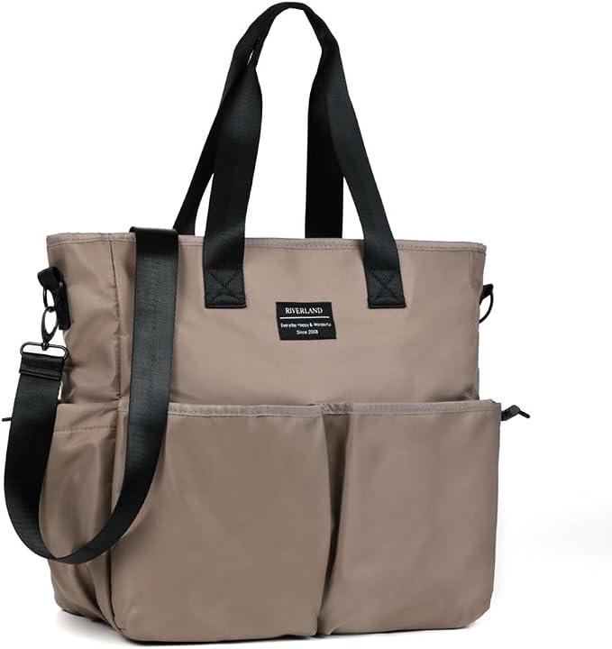 Riverland Diaper Bag Stylish Tote Cross Body Travel Tote | Newly Redesigned, Unisex for Mom Dad Men Women, Large Capacity, Baby Bag by Unknown