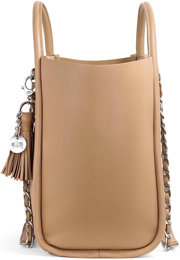Itzy Ritzy Boss Tote Diaper Bag, Vegan Leather with Changing Pad | Includes Stroller Straps, 4 Pockets, Removable Tassel & Spacious Interior for Stylish Organization of Baby Essentials & More - Image 3