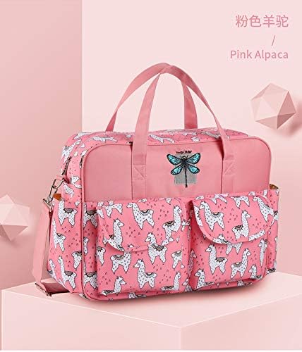 Diaper Tote Bag Organizer, Large Capacity Shoulder Bag Baby Portable Nappy Handbag Crossbody Bags - Image 2