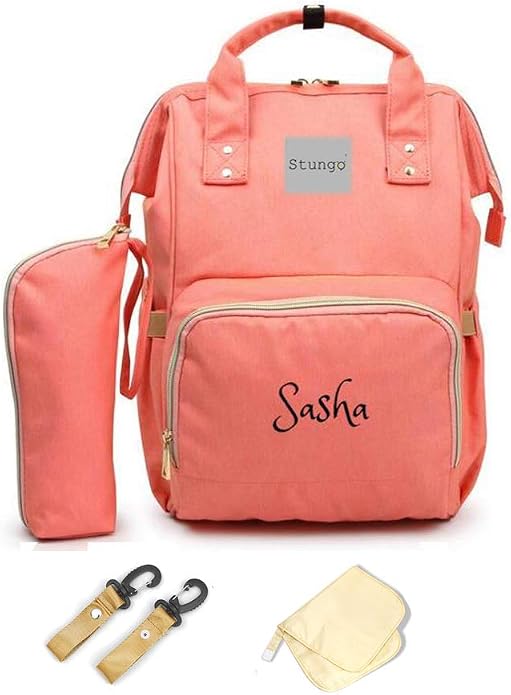 PERSONALIZED Large Diaper Knapsack/Tote Backpack/Messenger Shoulder Bag by DreamEmbroidery