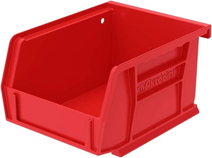 Akro-Mils 30210 AkroBins Plastic Storage Bins, 5"x4"x3", Red, 24-Pack | Space-Saving Stackable Bins for Garage, Pantry, Craft Organization - Image 11