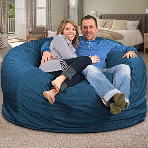ULTIMATE SACK | 6 Ft Bean Bag Chair Replacement Cover Only | Cloud Suede | Removable Washable Cover only - Image 8