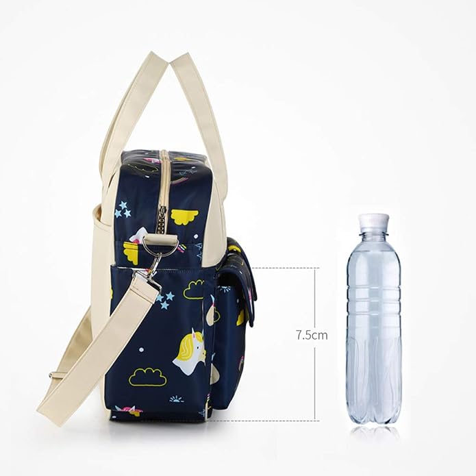 Diaper Tote Bag Organizer, Large Capacity Shoulder Bag Baby Portable Nappy Handbag Crossbody Bags - Image 4