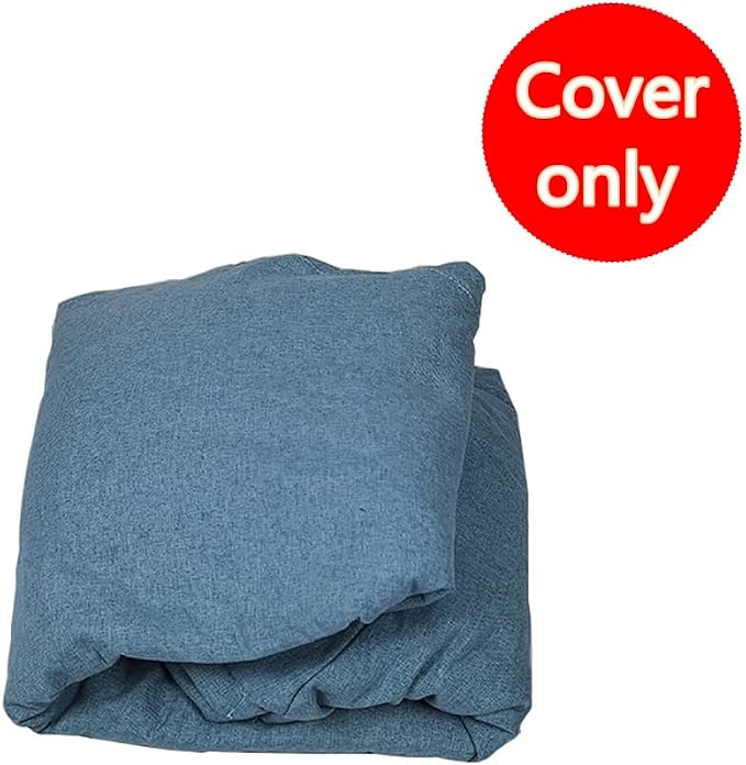 Stuffed Animal Storage Bean Bag Cover (No Filler) Extra Soft Beanbag Seat Chair Covers-Cotton Linen Memory Foam Beanbag Replacement Cover for Adults Children without Filling - Image 2