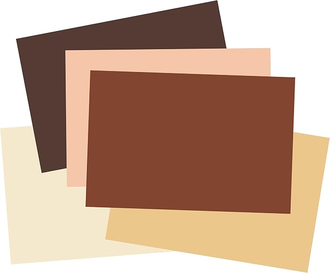 Tru-Ray Shades of Me Construction Paper, 5 Assorted Skin Tone Colors, 12"x18", 50 Sheets - Image 2