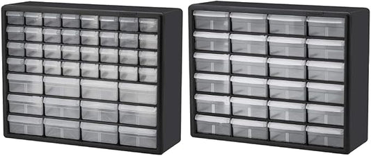 Akro-Mils 10124 24 Drawer Plastic Parts Storage Hardware and Craft Cabinet, 20-Inch x 16-Inch x 6.5-Inch, Black by Unknown