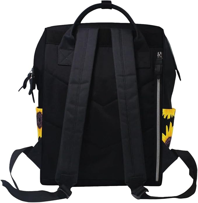 Large Capacity Baby Diaper Bag Sunflower Durable Multi Function Travel Backpack - Image 7