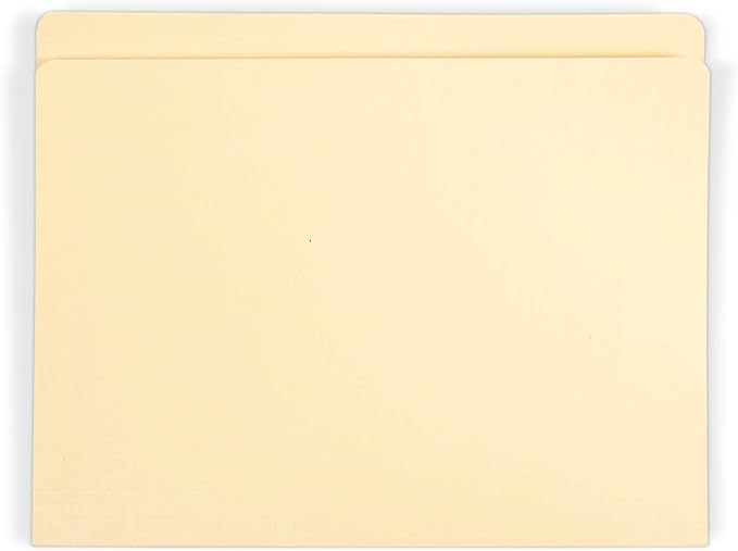 Gaylord Archival Archival-Quality Letter Size Cream File Folders w/Full 1" Tabs (100-Pack) by GaylordArchival
