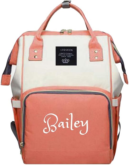 PERSONALIZED Large Diaper Knapsack/Tote Backpack/Messenger Shoulder Bag by DreamEmbroidery