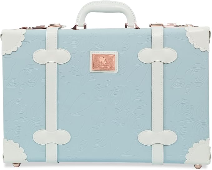 Unitravel Baby Keepsake Case, 18" Handmade Memory Storage Box, Newborn Keepsake Box, Vintage Suitcase for Baby Shower, Baptism, Naming Ceremony or Birthday (blue) by Unitravel