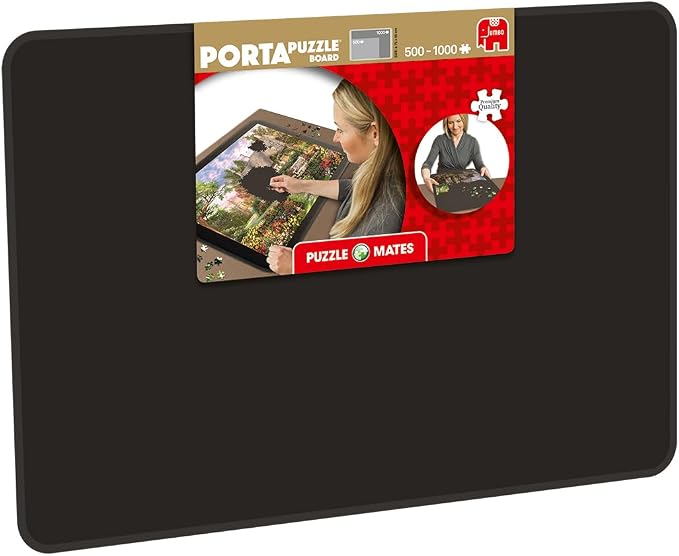 Jumbo Toys, Portapuzzle Board Up to 1000 PCE, for Ages 120 | Portable, Lightweight & Easy to Store Jigsaw Mat, Non-Slip Felt Board – Large Jigsaw Board for 1000 Pieces up to 51 x 72 cm by Unknown