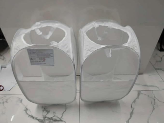 SUPNFOX 2 Pack Pop Up Mesh Laundry Baskets, Collapsible Washing Basket Popup Laundry Hamper, Foldable Laundry Bin Bag with Handles for Kids Room College Dorm Or Camping -White - Image 8