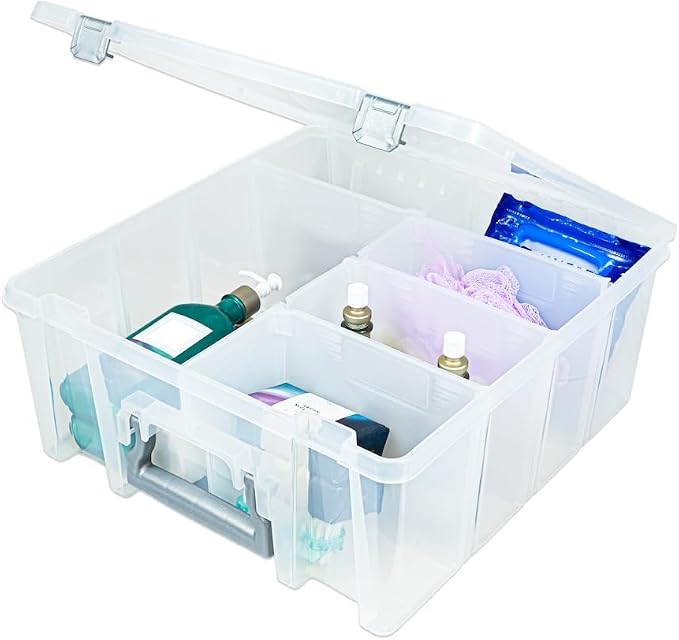 Best Kept Super Satchel Double Deep, 8-Compartment Storage Box by BestKept