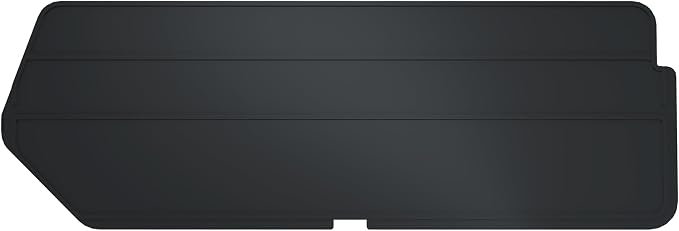 Akro-Mils 40224 Plastic Length Dividers for AkroBins Stackable Storage Bins Model 30224, Custom Storage Inserts for Tools, Crafts & Supplies, 6-Pack, Black by Akro-Mils