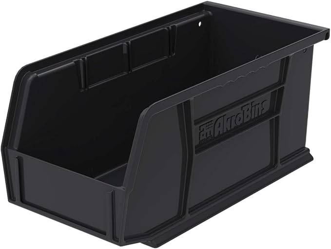 Akro-Mils 30230 AkroBins Plastic Storage Bins, 11"x5"x5", Black, 12-Pack | Space-Saving Stackable Bins for Garage, Pantry, Craft Organization - Image 11