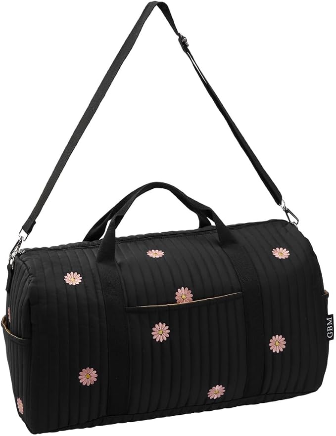 Women’s Travel Duffel Bag – Large Weekender & Overnight Travel Bag with Wet Pocket, Carry-On Friendly, Ideal as Hospital or Maternity Bag for Labor and Delivery by GoBabyMart