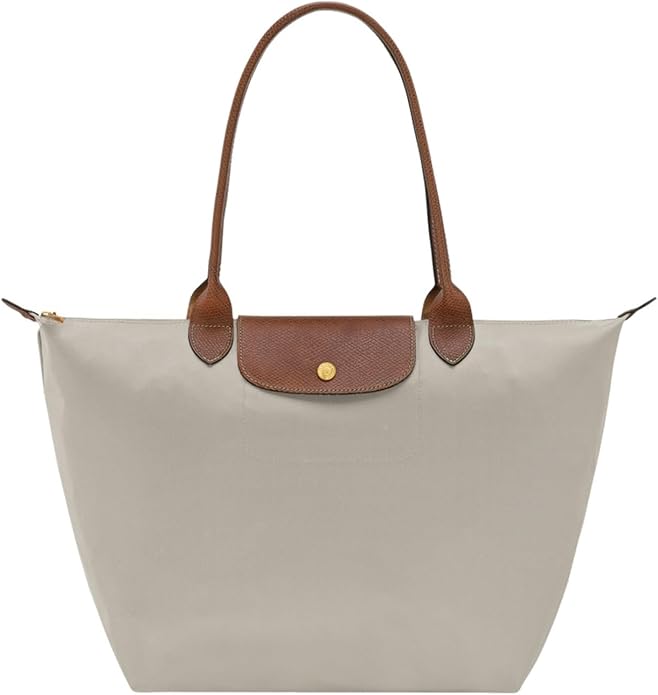 Women's Nylon Tote Bag, Large Capacity Waterproof Shoulder Bags, Spacious Handbag with Metal Zipper & Compartments by Unknown