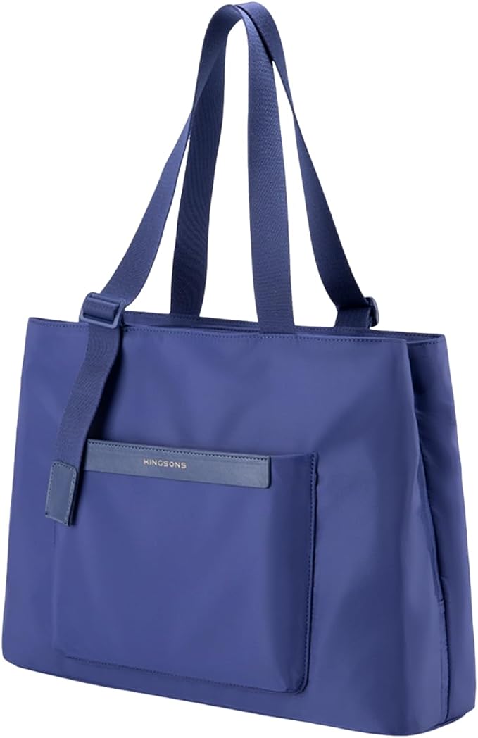 Kingsons Tote Bag for Women, Large Nylon Tote handbags, waterproof Laptop Tote with 14" MacBook Pro Compartment by Kingsons