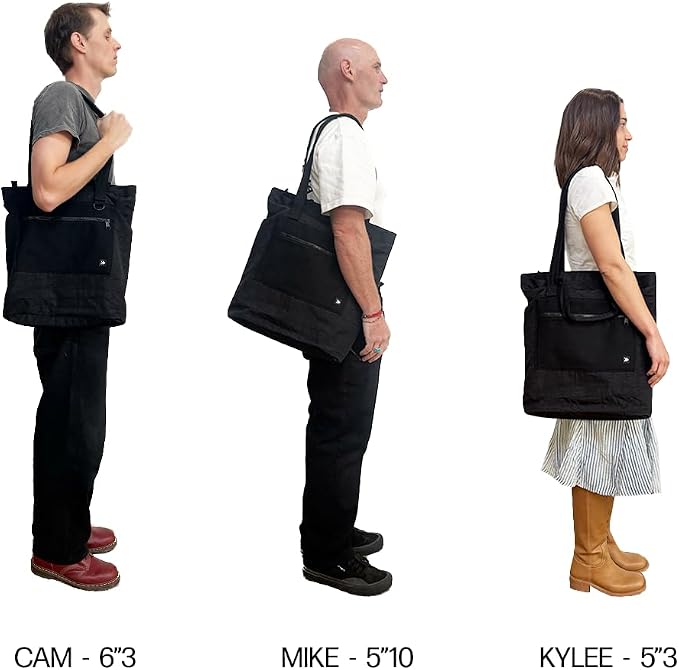 Thread Wallets Utility Tote – Large Travel Tote with Multi-Pocket Design, Laptop Compartment & Work Bag for Women (Black) - Image 2