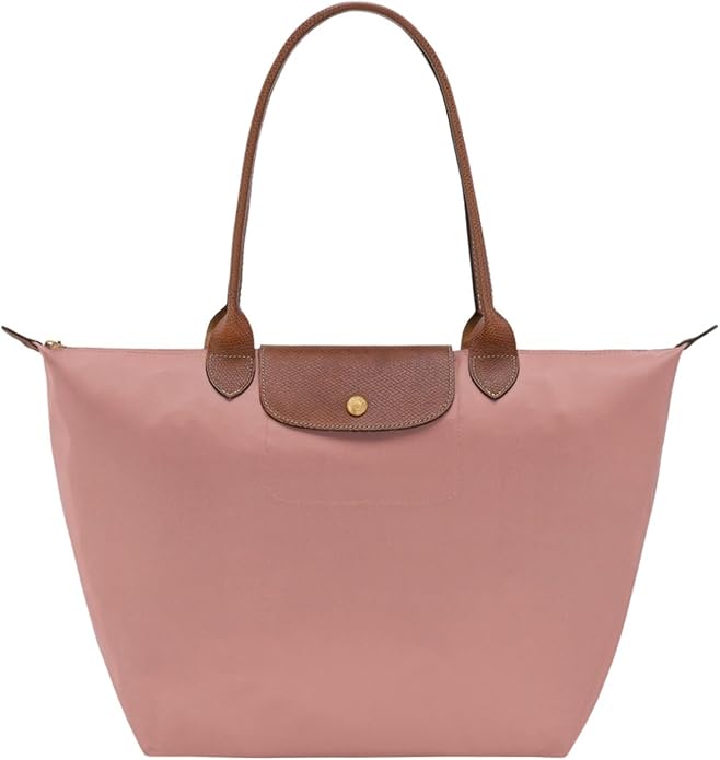 Women's Nylon Tote Bag, Large Capacity Waterproof Shoulder Bags, Spacious Handbag with Metal Zipper & Compartments by Unknown