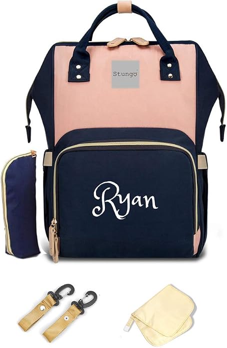 PERSONALIZED Large Diaper Knapsack/Tote Backpack/Messenger Shoulder Bag by DreamEmbroidery