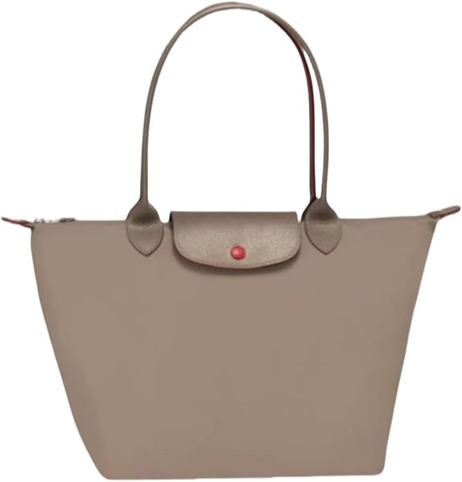 Women's Nylon Tote Bag, Large Capacity Waterproof Shoulder Bags, Spacious Handbag with Metal Zipper & Compartments by Unknown