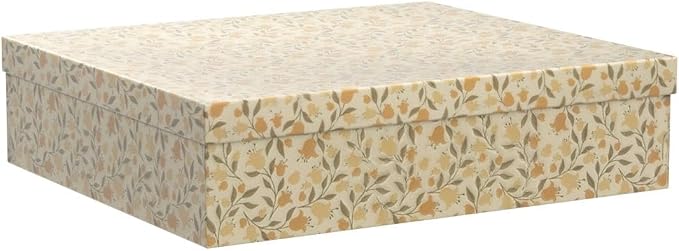 Soul & Lane - Keepsake Storage Boxes with Lids, Set of 3, Floral Dance | Decorative Cardboard Photo Box Set for Documents, Scrapbook Paper and Memories, Large Nesting Letter Organizers, Jumbo Size - Image 4