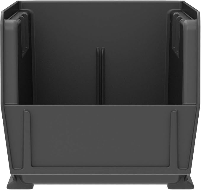 Akro-Mils 30230 AkroBins Plastic Storage Bins, 11"x5"x5", Black, 12-Pack | Space-Saving Stackable Bins for Garage, Pantry, Craft Organization - Image 8