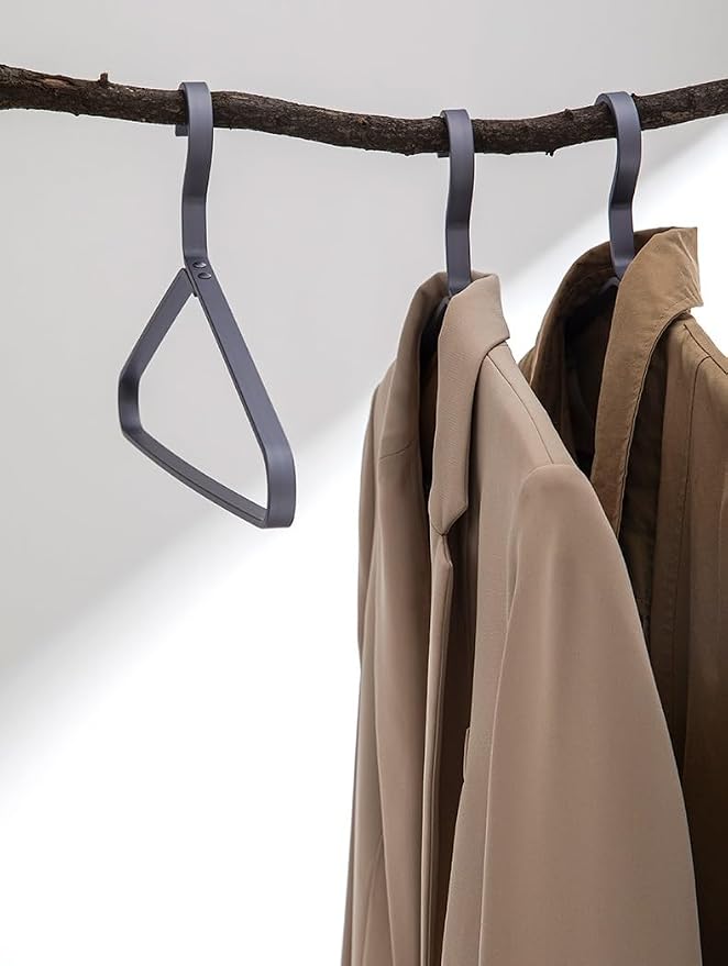 Premium Matte Titanium Gray Aluminum Coat Hangers 6 Piece Set, 16.5” Extra Smooth & Durable Metal Shirt Dress Hanger,Aluminum Alloy Hanger,Clothing Support,Clothing Hang - Image 5