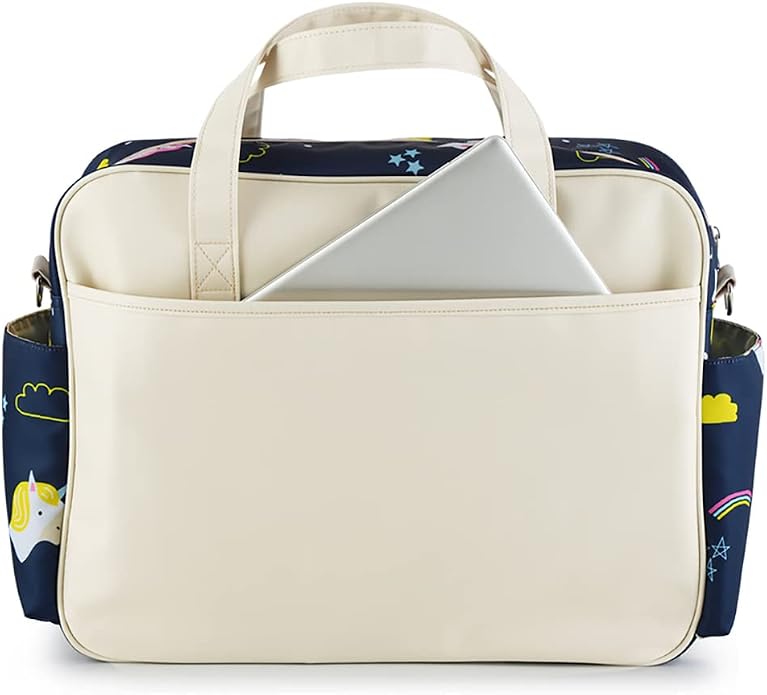 Kamay's Mummy Shoulder Bag Diaper Bag Chic Nappy Changing Bag Tote/Messenger Style Large with Changing Mat, Adjustable Straps - Image 4