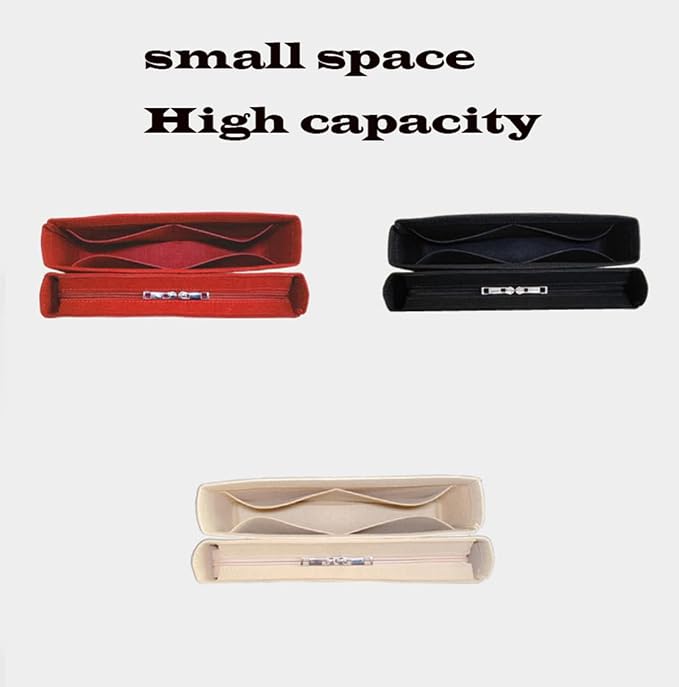 Purse Organizer Insert for GST handbag liner bag lined storage felt Insert 2pcs 2018Claret-GST - Image 3