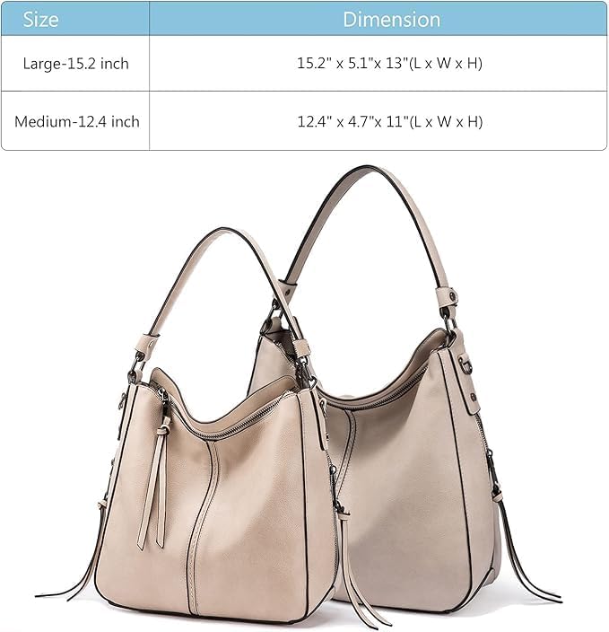 Hobo Crossbody Bag for Women, Designer Shoulder Purse Handbags - Image 5
