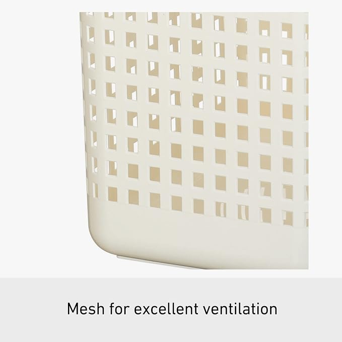 Like-it │SCB-5 │Daily use Inside or Outside. Movable Handles Make it Easy to Carry Around | Portable Large Basket for Kitchen, Laundry and Kids Room | 18.7 x 12.2 x 15.47 | White | 10.57 gal - Image 6